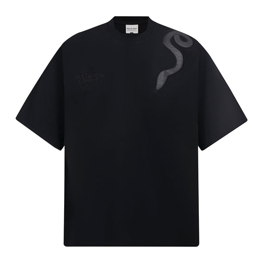 Nostalgia T Shirts Year of the Snake Limited Embroidery Short Sleeve T-Shirt