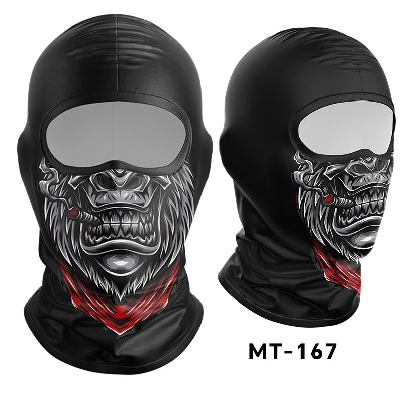 Cycling Windproof Hood Sunscreen Ice Silk Fabric