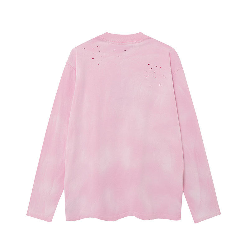 Marcas De Streetwear Vintage Alphabet Print Long Sleeve T-Shirt