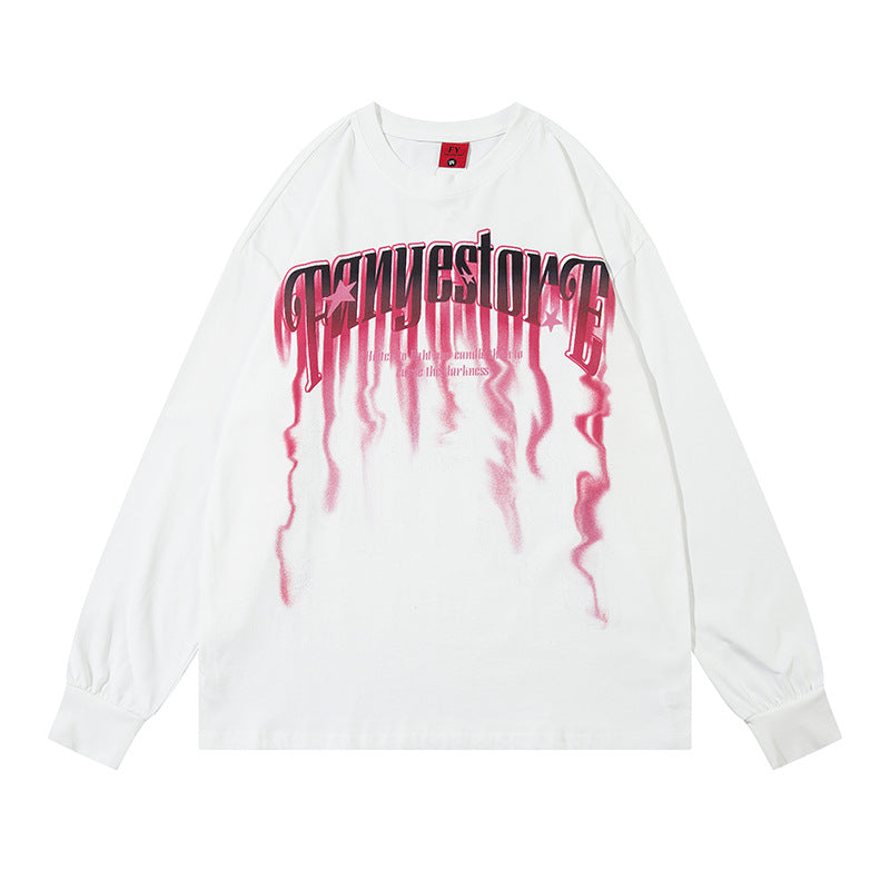 Marcas De Streetwear Star Long Sleeve T-Shirt Loose Casual Top