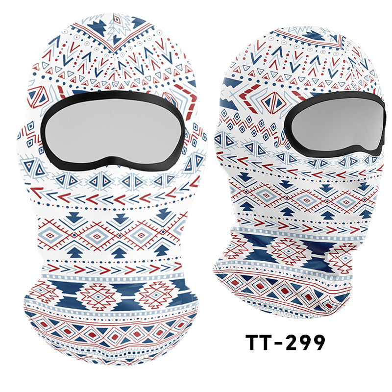 Cycling Windproof Hood Sunscreen Mask Scarf Integrated Lining