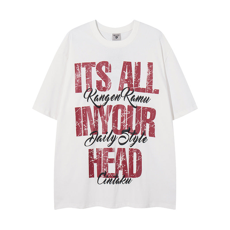 Nyc T Shirt Vintage Short Sleeve T-Shirt Summer Oversize Casual Top