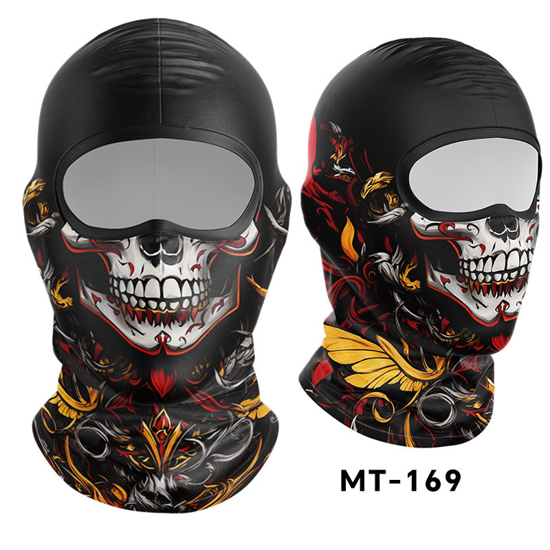 Cycling Windproof Hood Sunscreen Ice Silk Fabric