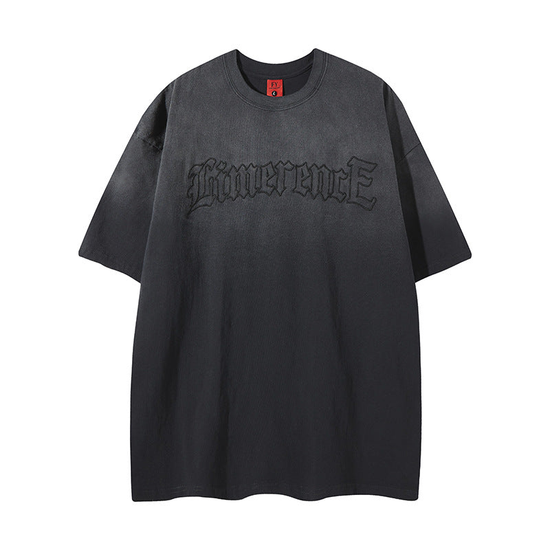 New York Hip Hop Style Alphabet Print Short Sleeve T-Shirt Summer Loose Casual Top