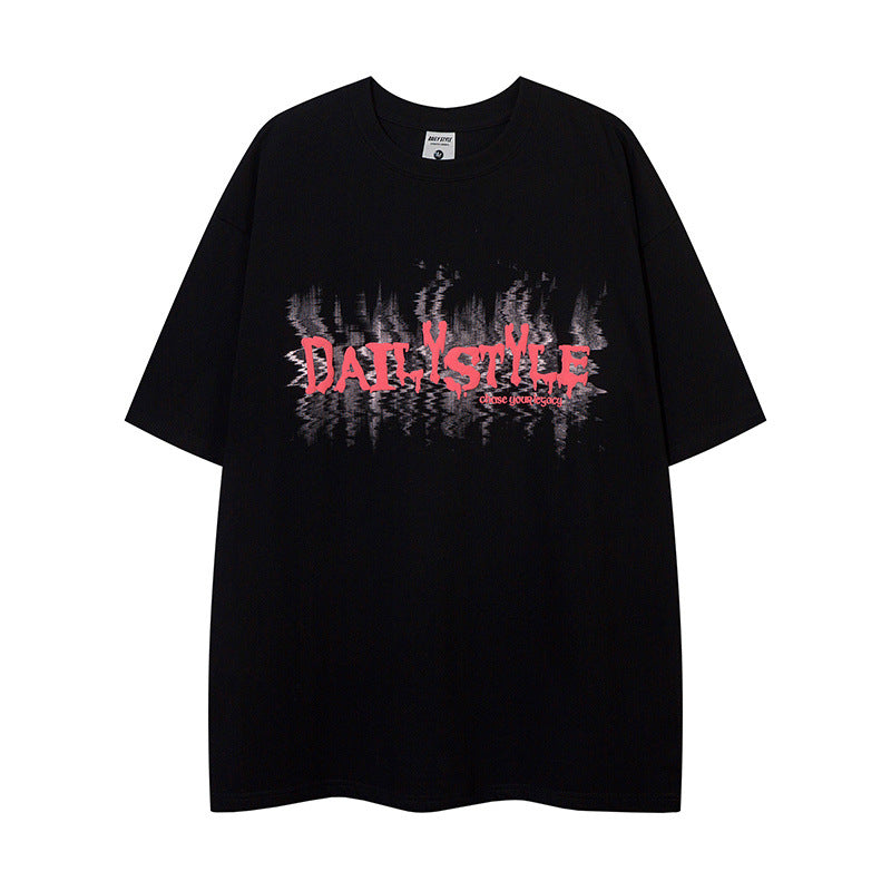 Camisetas streetwear Summer Vintage Loose Short Sleeve T-Shirt