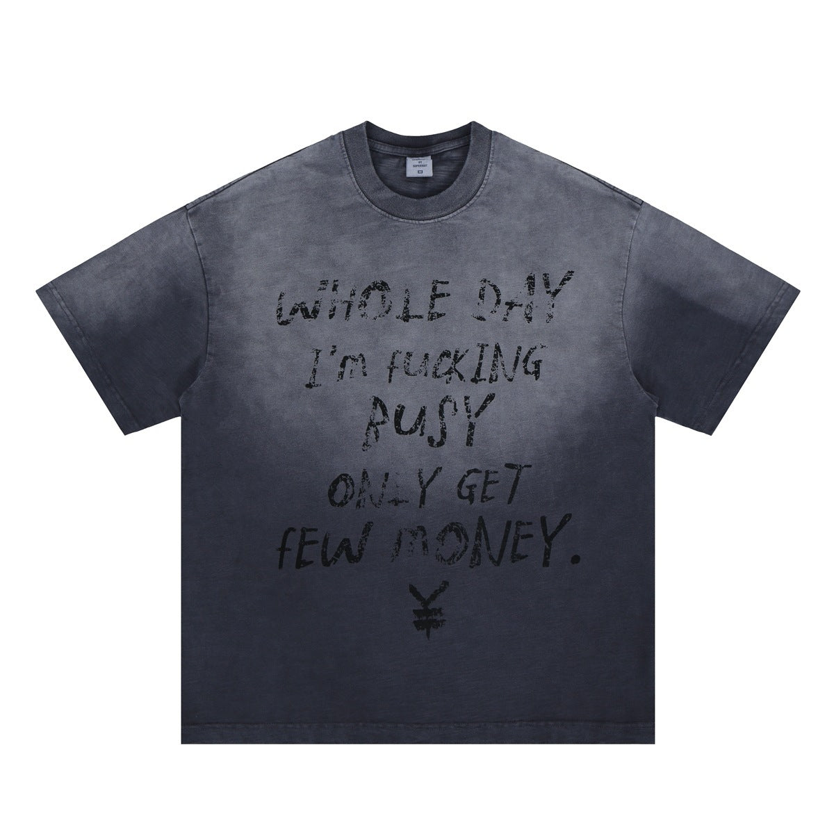 Vintage 90s Hip Hop Clothing Summer Graffiti Letter Print Short Sleeve T-Shirt