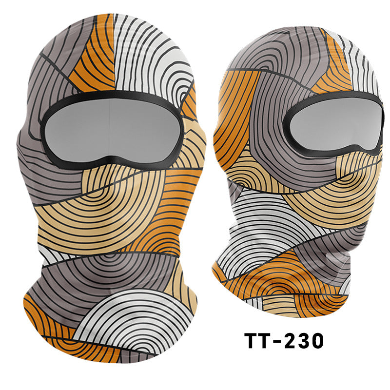 Cycling Windproof Hood Sunscreen Ice Silk Headgear
