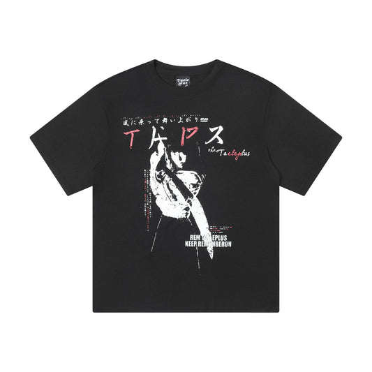 Ye T Shirt Summer Vintage T-Shirt Loose Short Sleeve