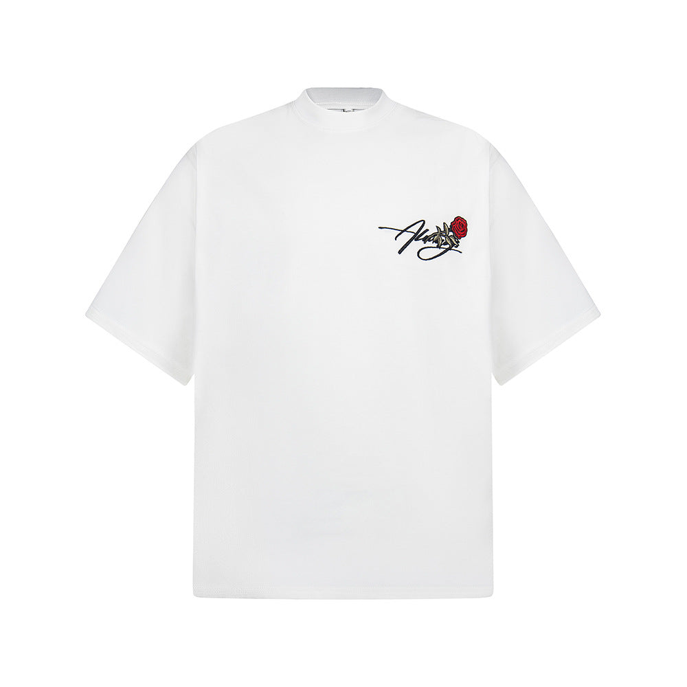 Hip Hop Clothes New York Vintage Short Sleeve T-Shirt Embroidery