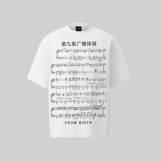 Camisas Retros Short Sleeve Loose T-Shirt