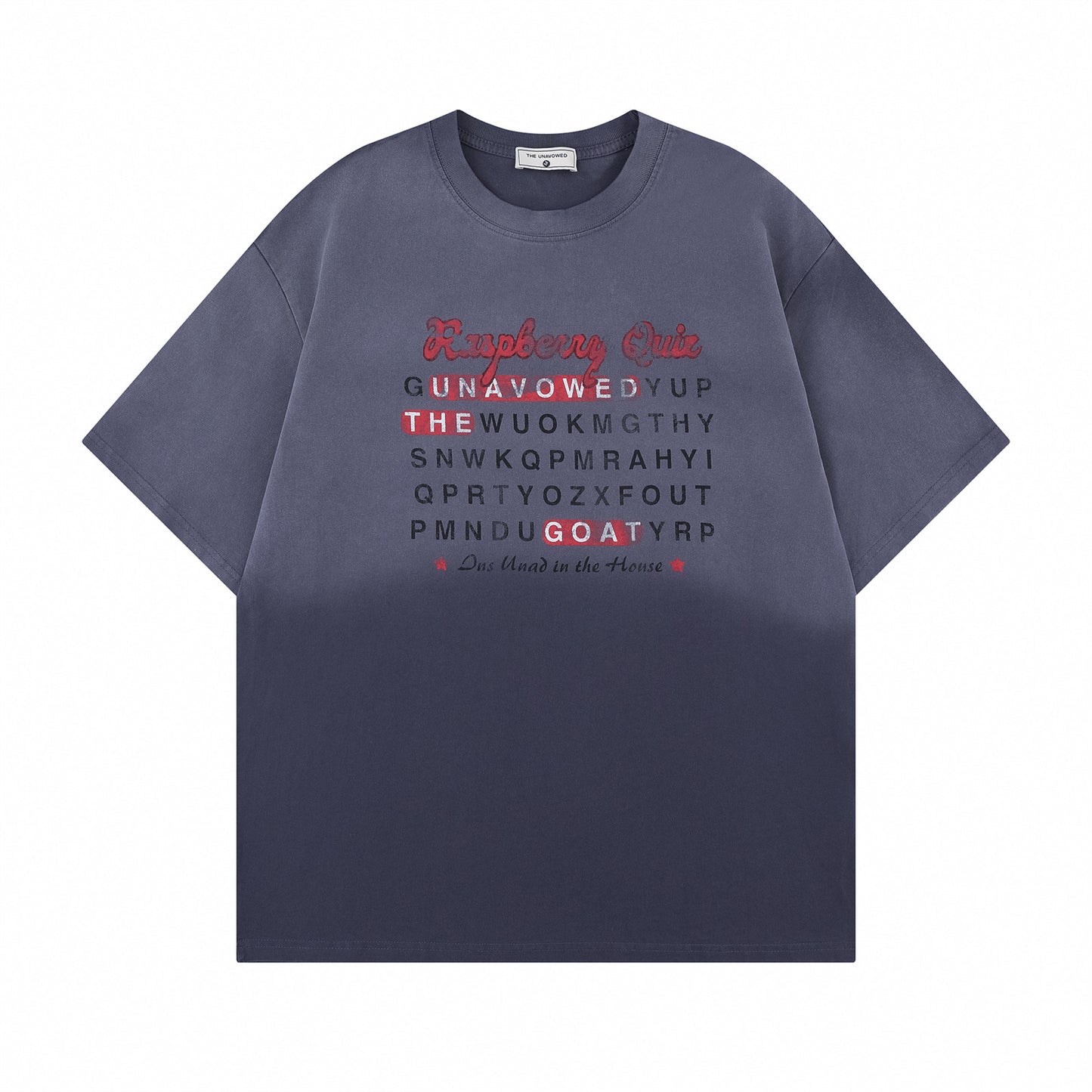 USA Vintage T-Shirt Alphabet Printing Pure Cotton Men's Summer Loose