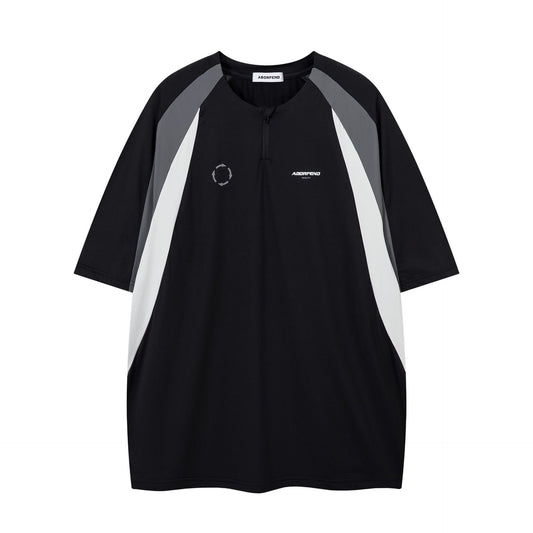 Vestimenta De Los 90 Summer Quick Dry Zip T-Shirt Short Sleeve