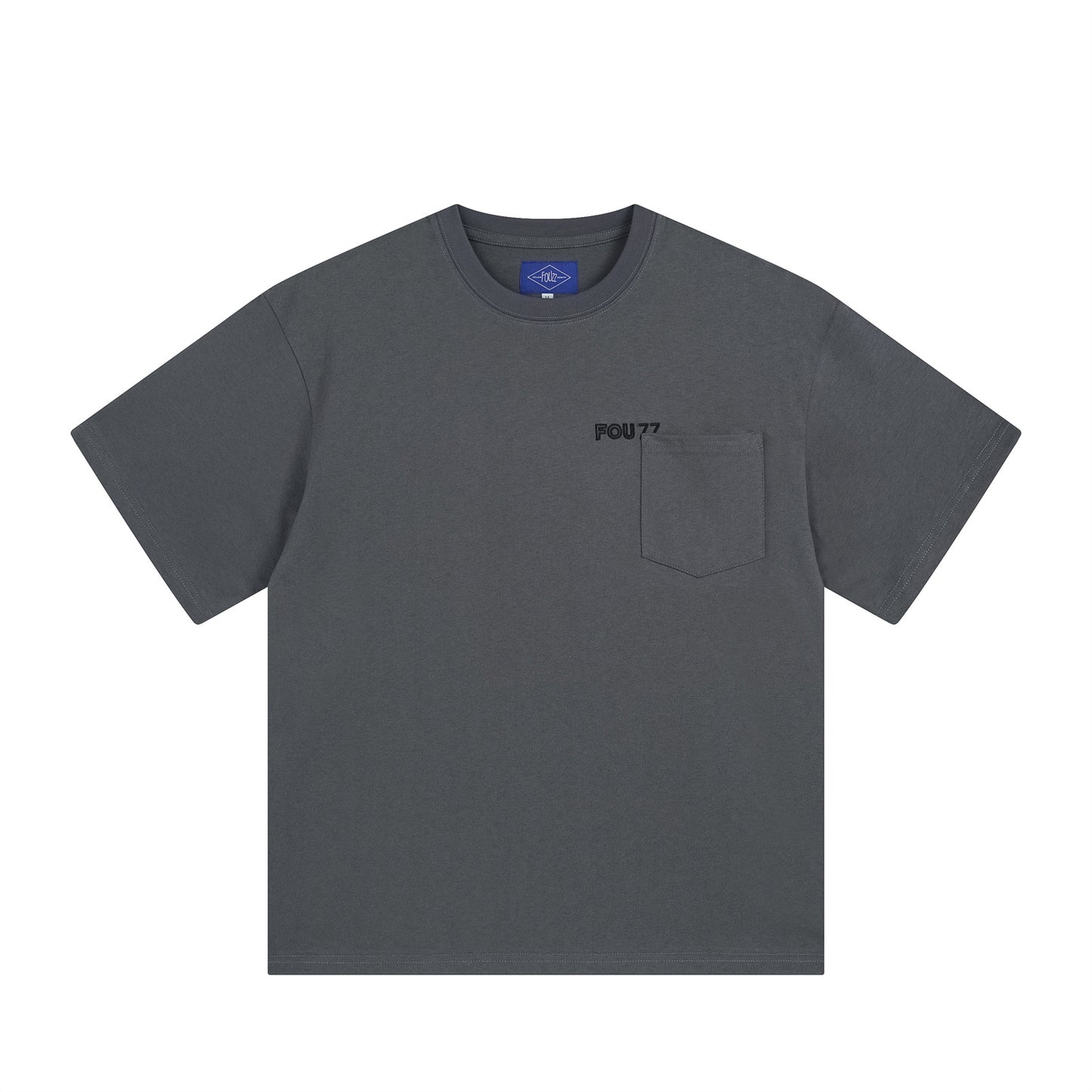 Distorted vintage alphabet embroidered short sleeve t-shirt summer oversize top