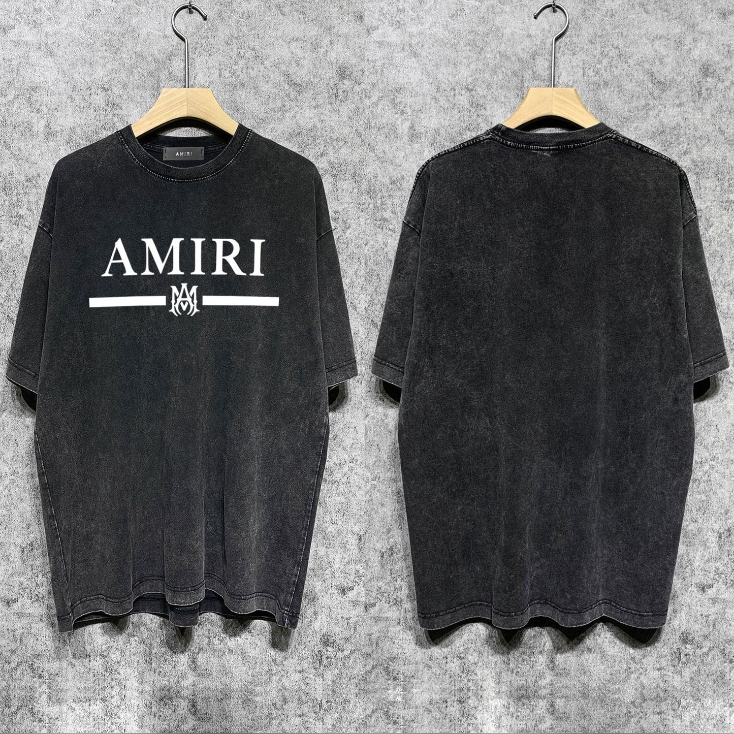 Amiri T-shirt Washed and Worn Retro Short Sleeve T-shirt