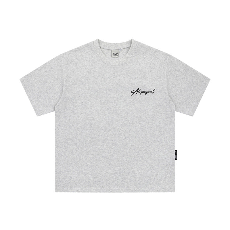 Camisas Retros Embroidered Short Sleeve Loose T-Shirt
