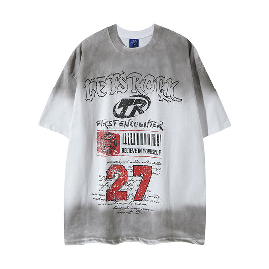 Nyc T Shirt Summer Vintage Casual Loose Short Sleeve T-Shirt