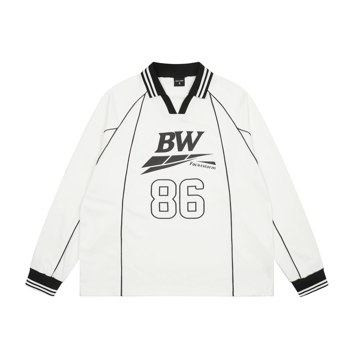 New York Hip Hop Style Lapel Sweater Casual Top