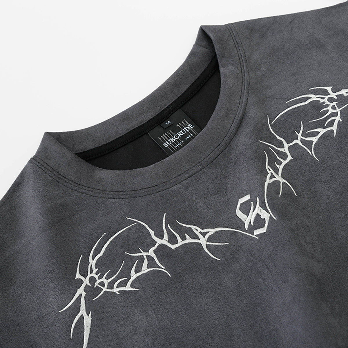 Retro Style Shirt For Men Embroidery Short Sleeve tee