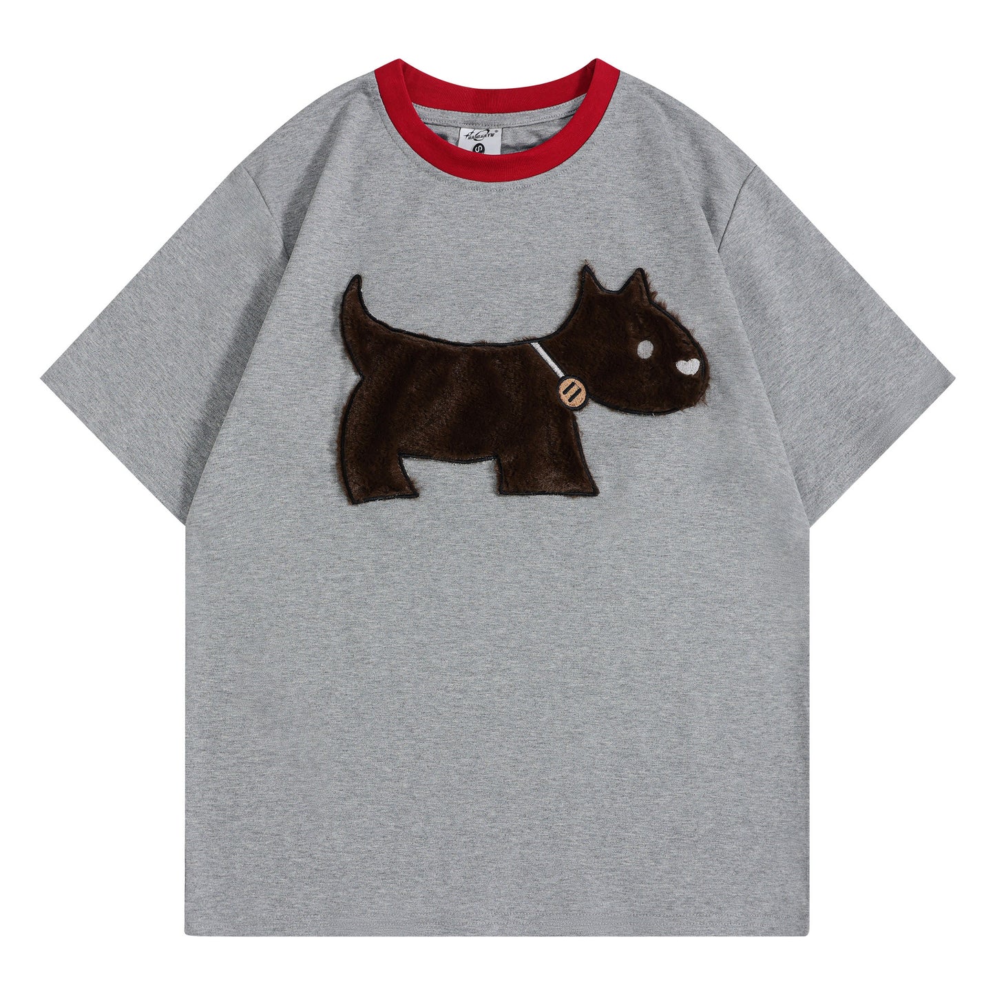 Camisetas streetwear Summer Vintage Fun Dog Casual Loose Short Sleeve T-Shirt