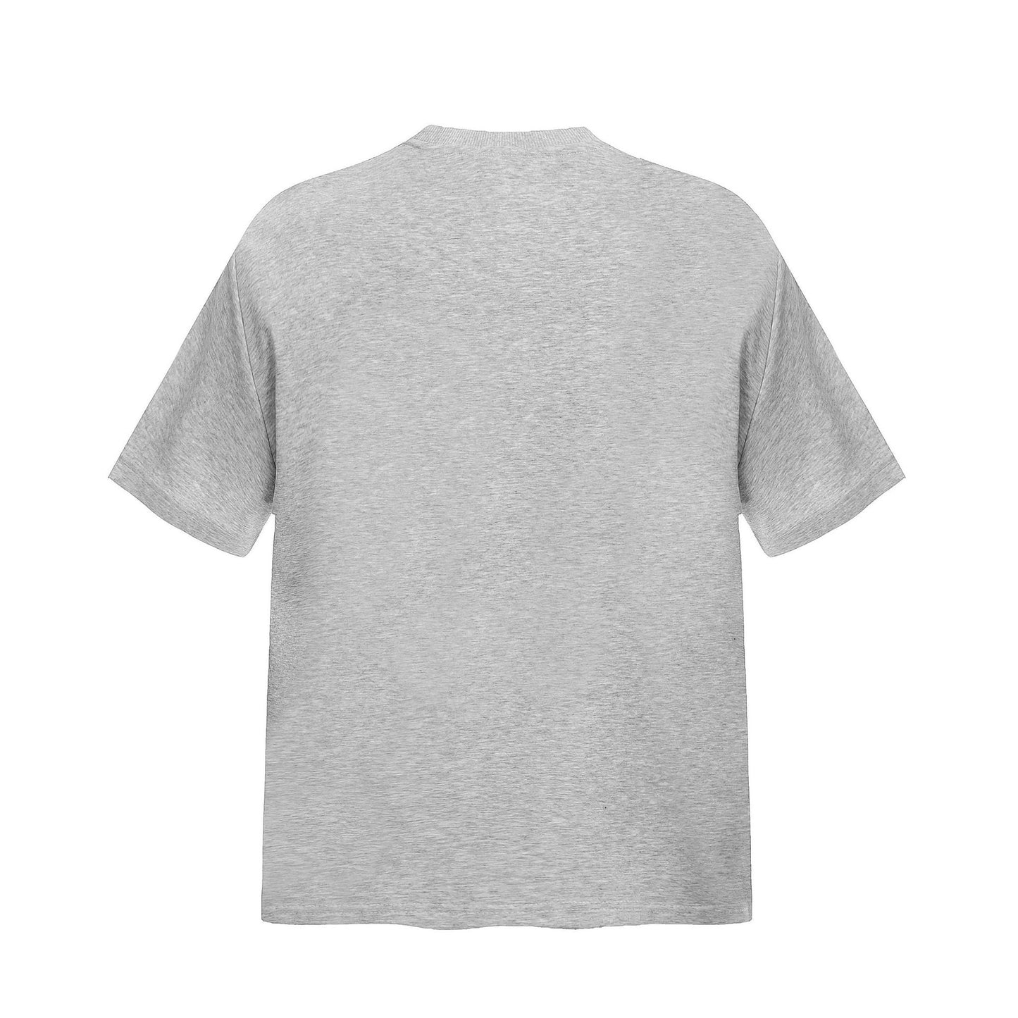 Unisex T-shirts Zipper Design Loose Simple High-end T-shirt