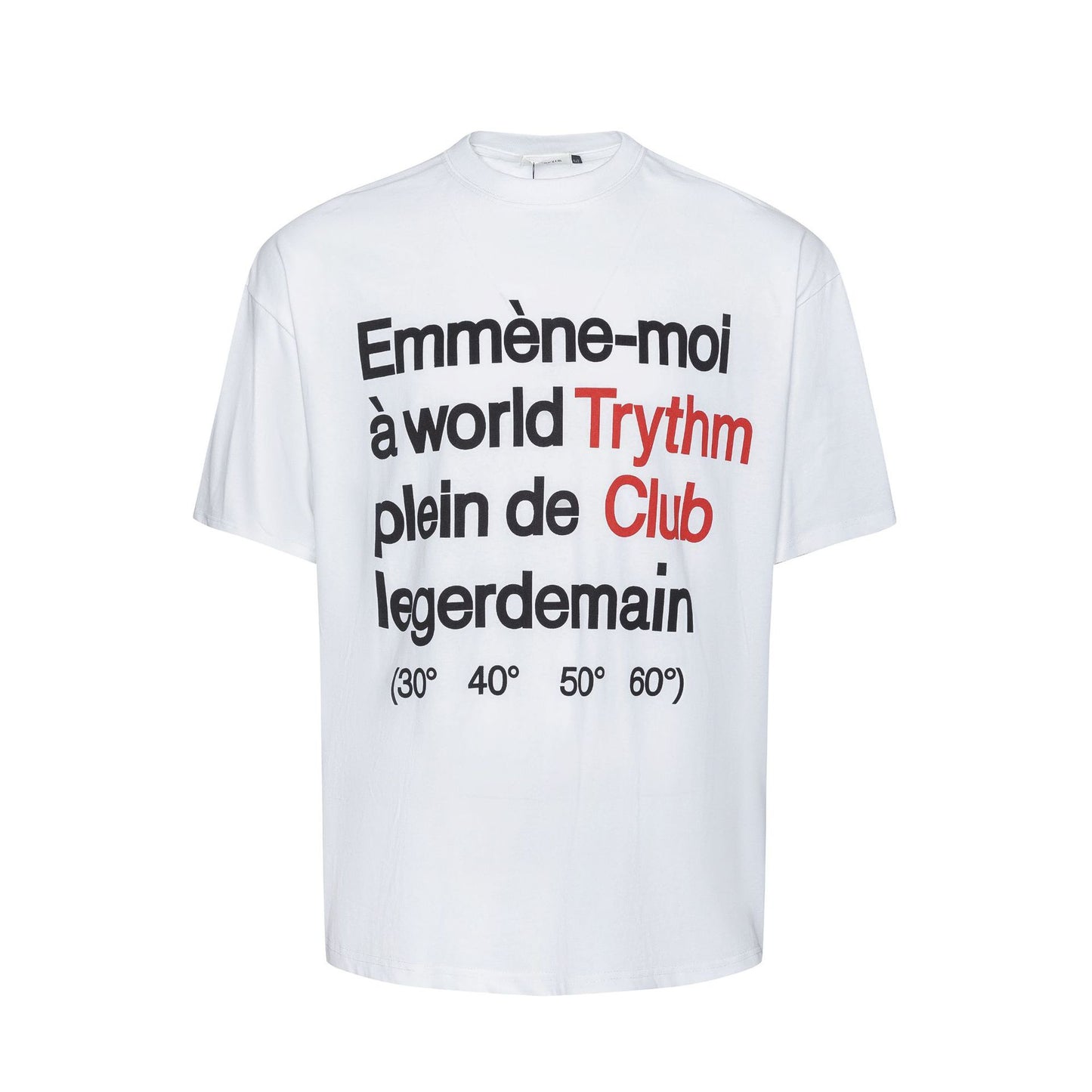 Unisex T-shirts Summer English Small Neck Men's Loose Short Sleeve T-Shirt