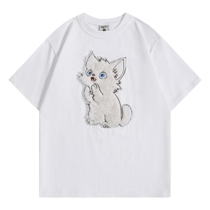 Camisetas streetwear Summer Vintage Casual Loose Short Sleeve T-Shirt
