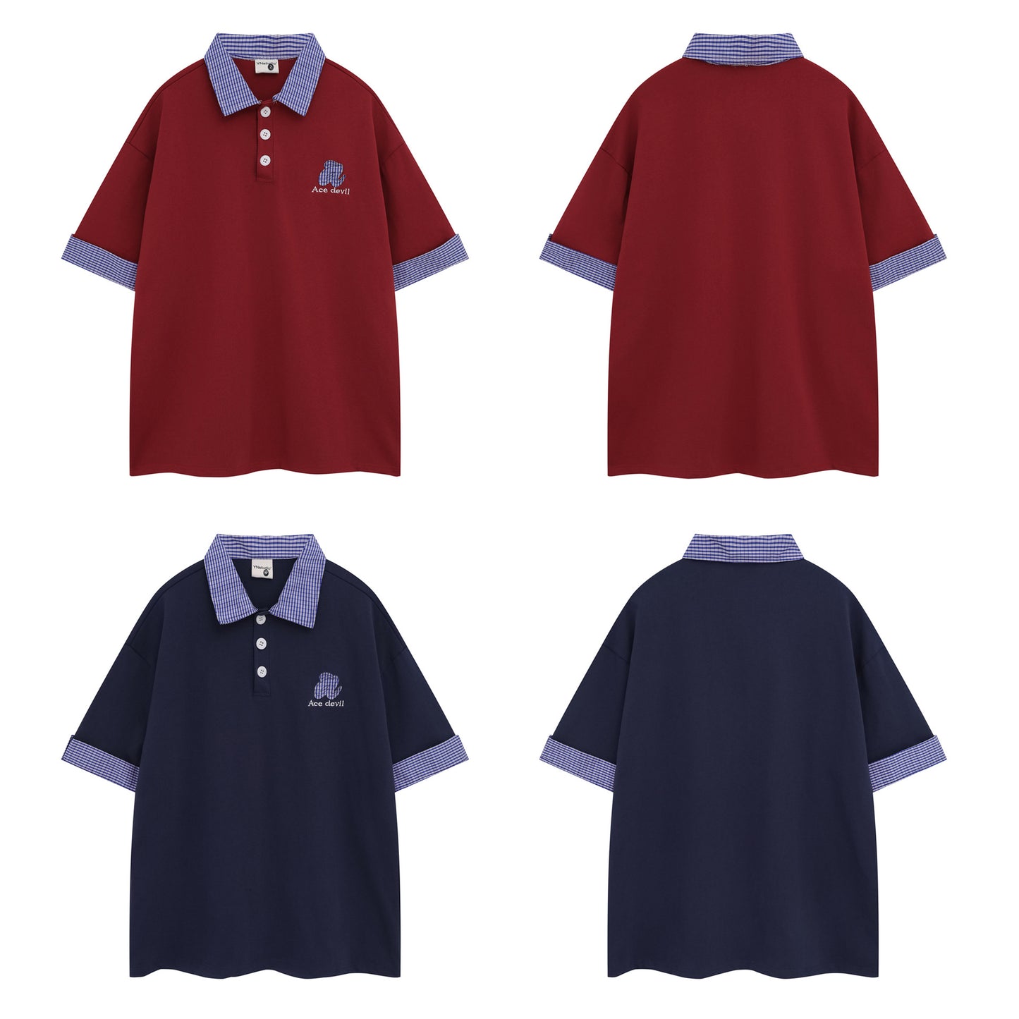 Camisetas streetwear summer lapel polo shirt short sleeve T-Shirt