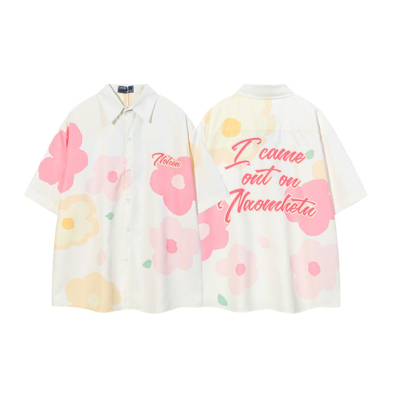Vice streetwear Casual Loose Graffiti Short Sleeve T-Shirts