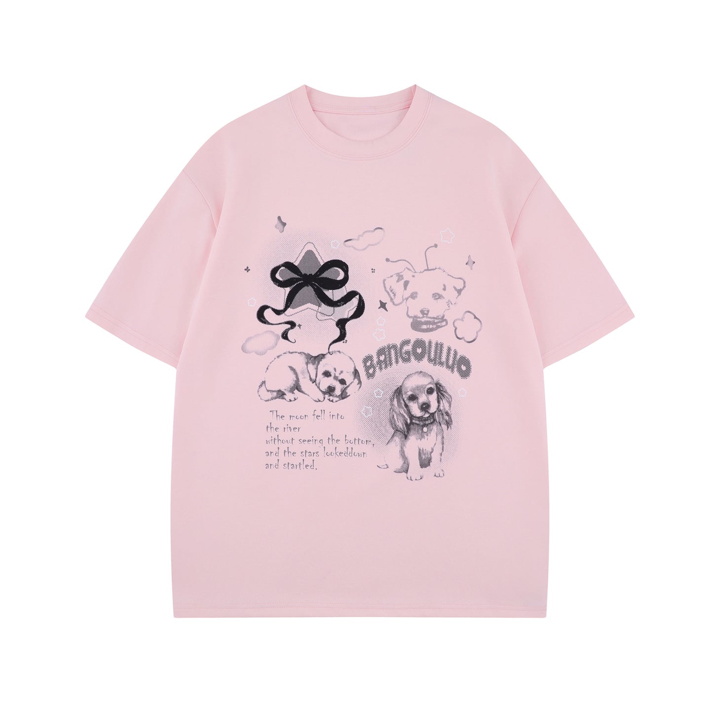 Unisex T-shirts Summer Vintage Cartoon Men's Loose Short Sleeve T-Shirt