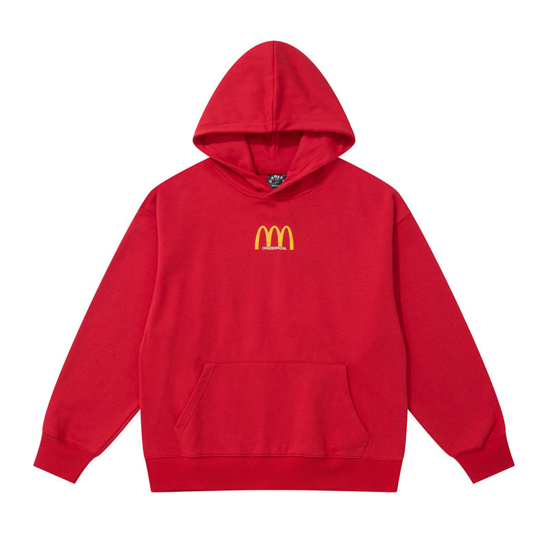 Streetwear Hoodie Alphabet Print Hooded Sweater Hip Hop Loose Jacket