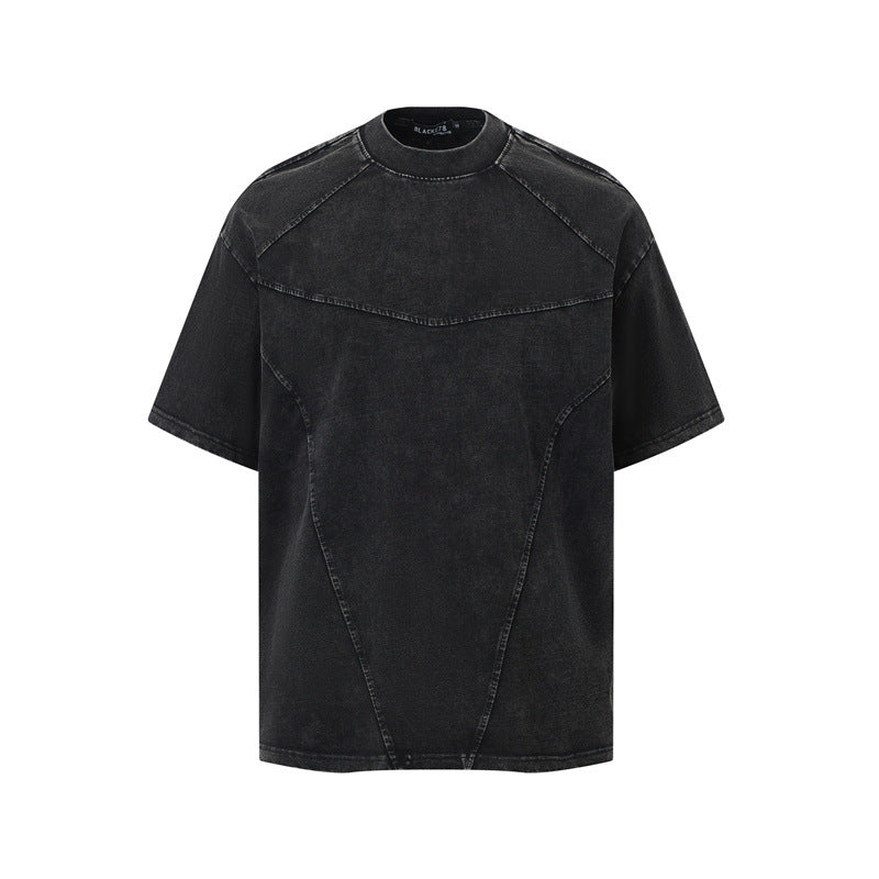 Stone Wash T shirt make old short sleeve T-shirt