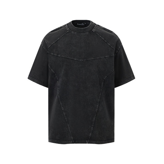 Stone Wash T shirt make old short sleeve T-shirt