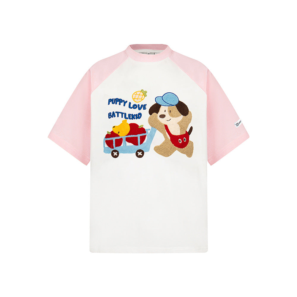 Hip hop shirt retro cartoon bear short sleeve t-shirt