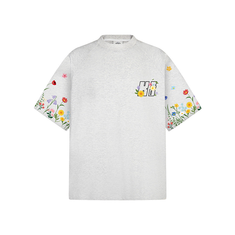 Vintage 90s Hip Hop Clothing Vintage Summer Embroidery Crew Neck Short Sleeve T-Shirt
