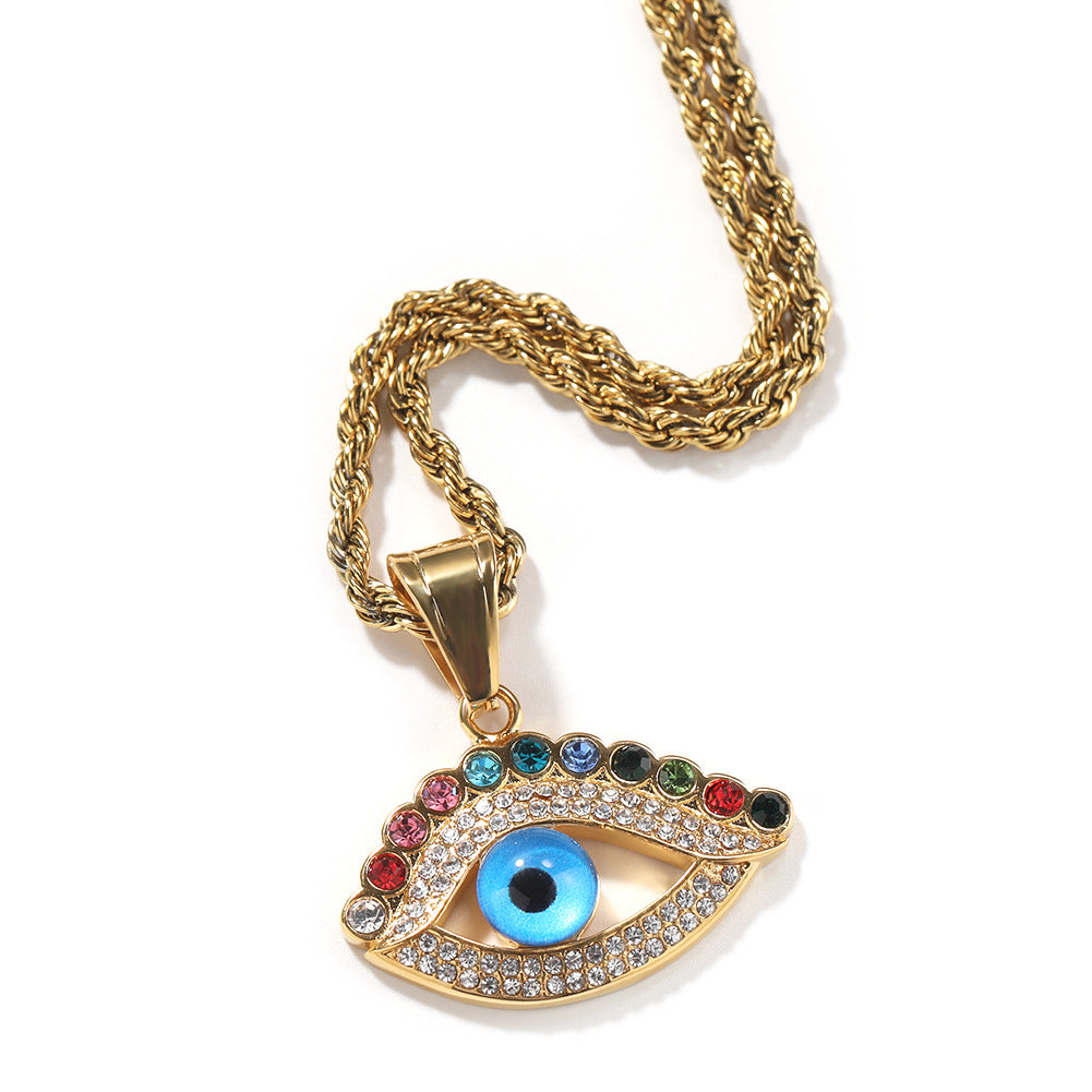 Jewelry Diamond 'Blue Eye' Necklace St. Valentine's Spectrum