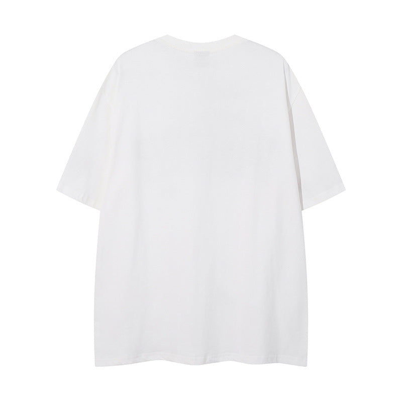 Camisetas streetwear Summer Vintage Casual Loose Short Sleeve T-Shirt
