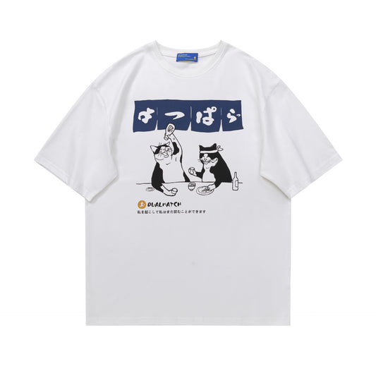 Vice streetwear Summer Vintage Classic Short Sleeve Short Sleeve T-Shirts