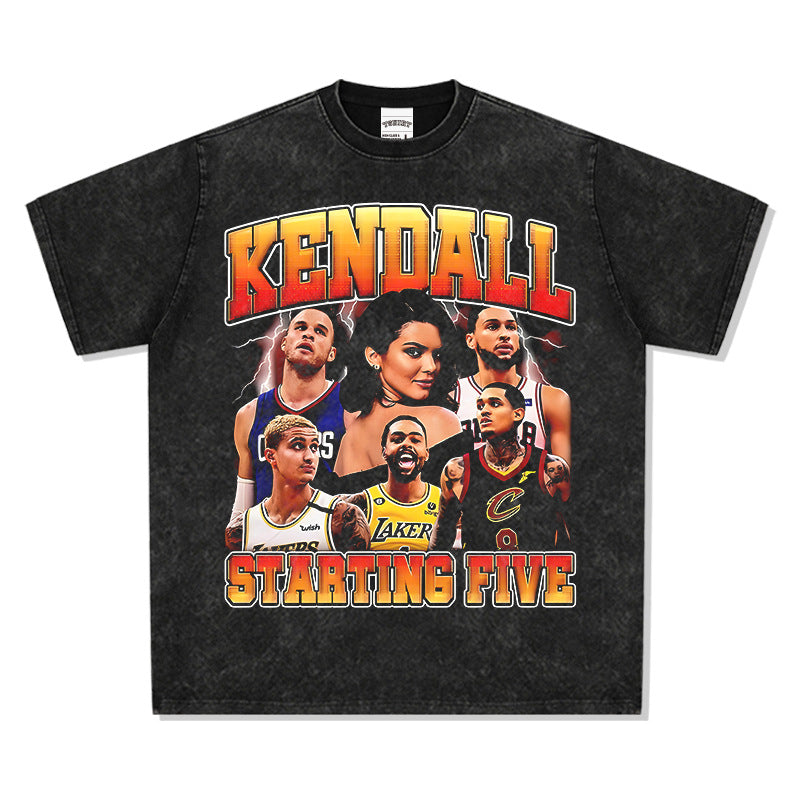 Streetwear masculino Jenner Kuzma Clarkson Booker Griffin T-shirt