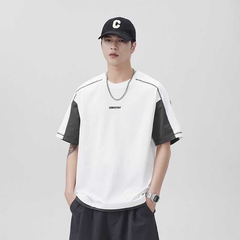 Mens T-shirts Summer Loose Short Sleeves