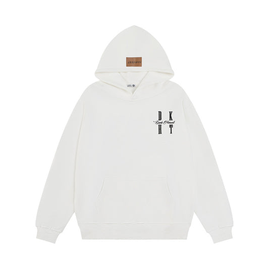 Streetwear Hoodie Letter Embroidered Hooded Sweater Fall Loose Hoodie