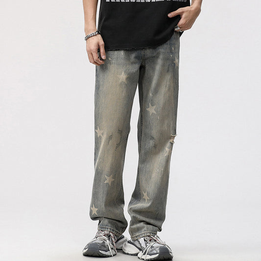 1990 Fashion Jeans Casual Straight Loose Jeans