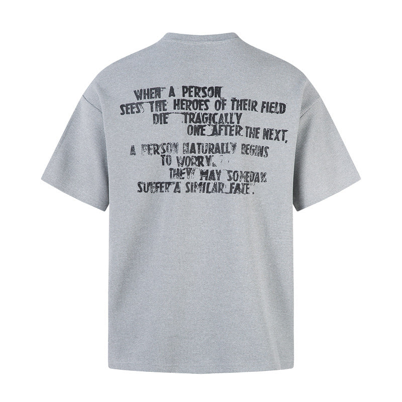 Casual Street Wear Short Sleeve Loose Drop T-Shirt