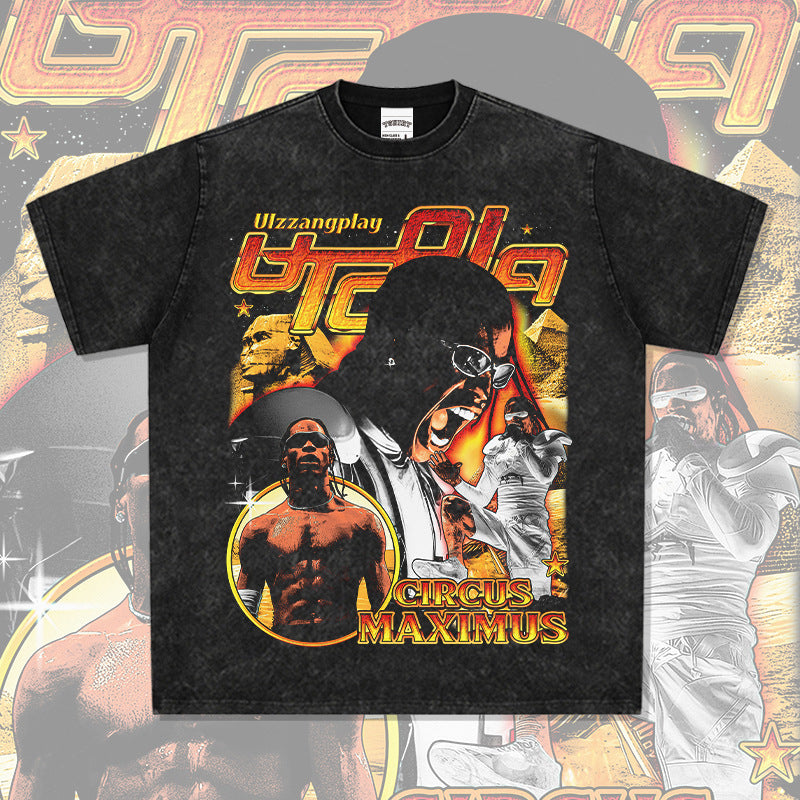 Marcas streetwear usa Travis Scott print t-shirt