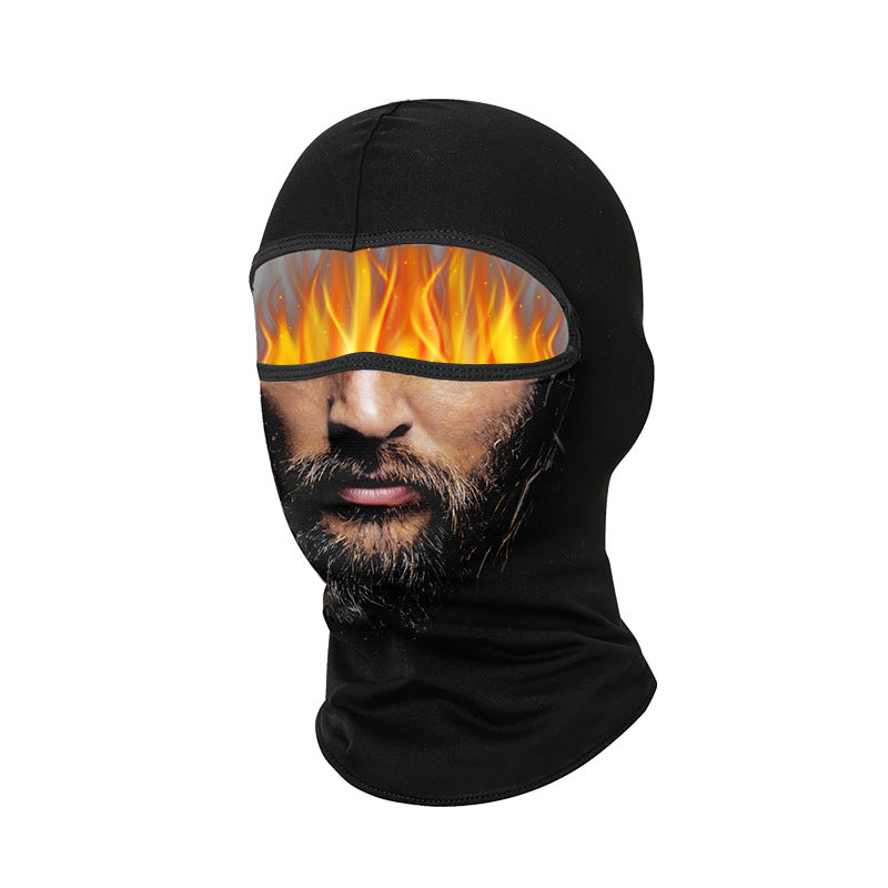Cycling Windproof Hood Windproof Warm Fleece Autumn and Winter Breathable Men's