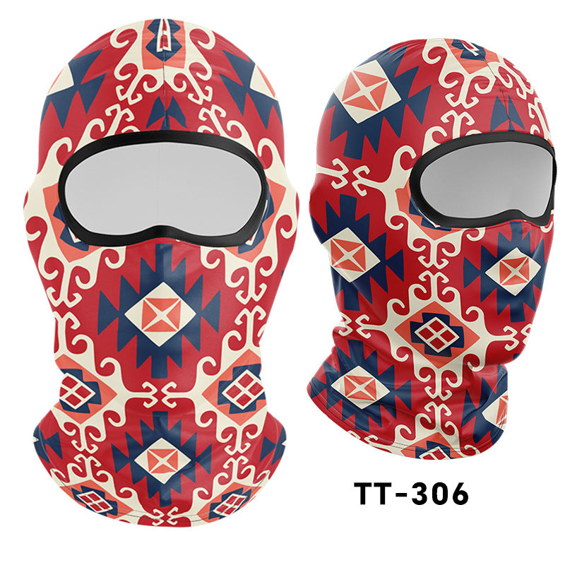 Cycling Windproof Hood Sunscreen Mask Scarf Integrated Lining