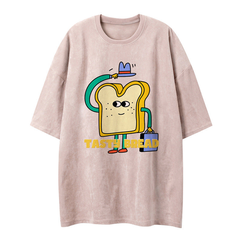 US drip outfits Summer Vintage Casual Loose Short Sleeve T-Shirts
