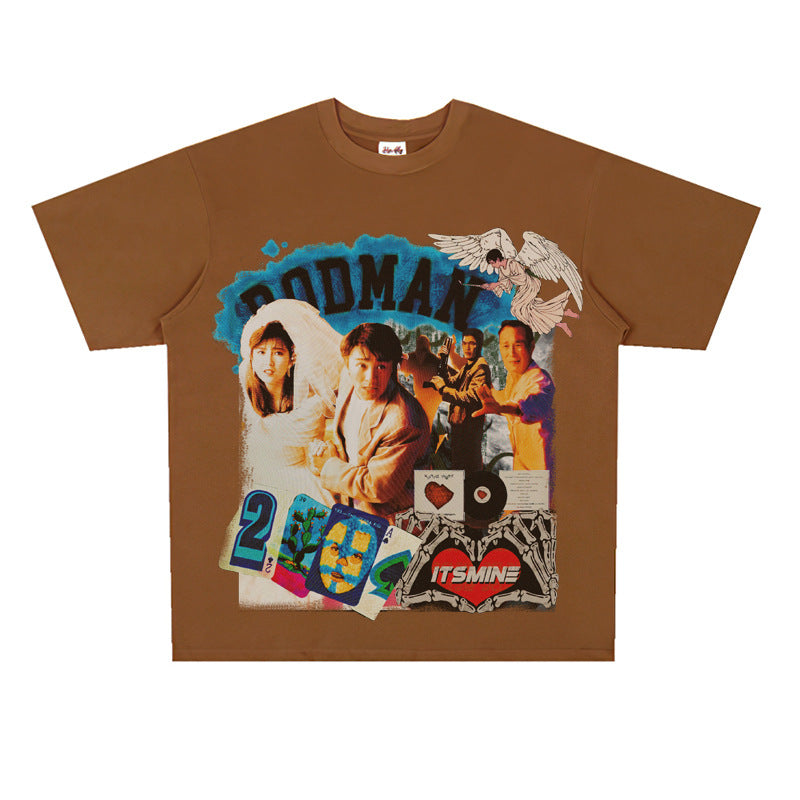 Film Star T Shirt Movie the Unmatchable Match Stephen Chow Short Sleeve American Street Printed T-shirt for Men and Women
