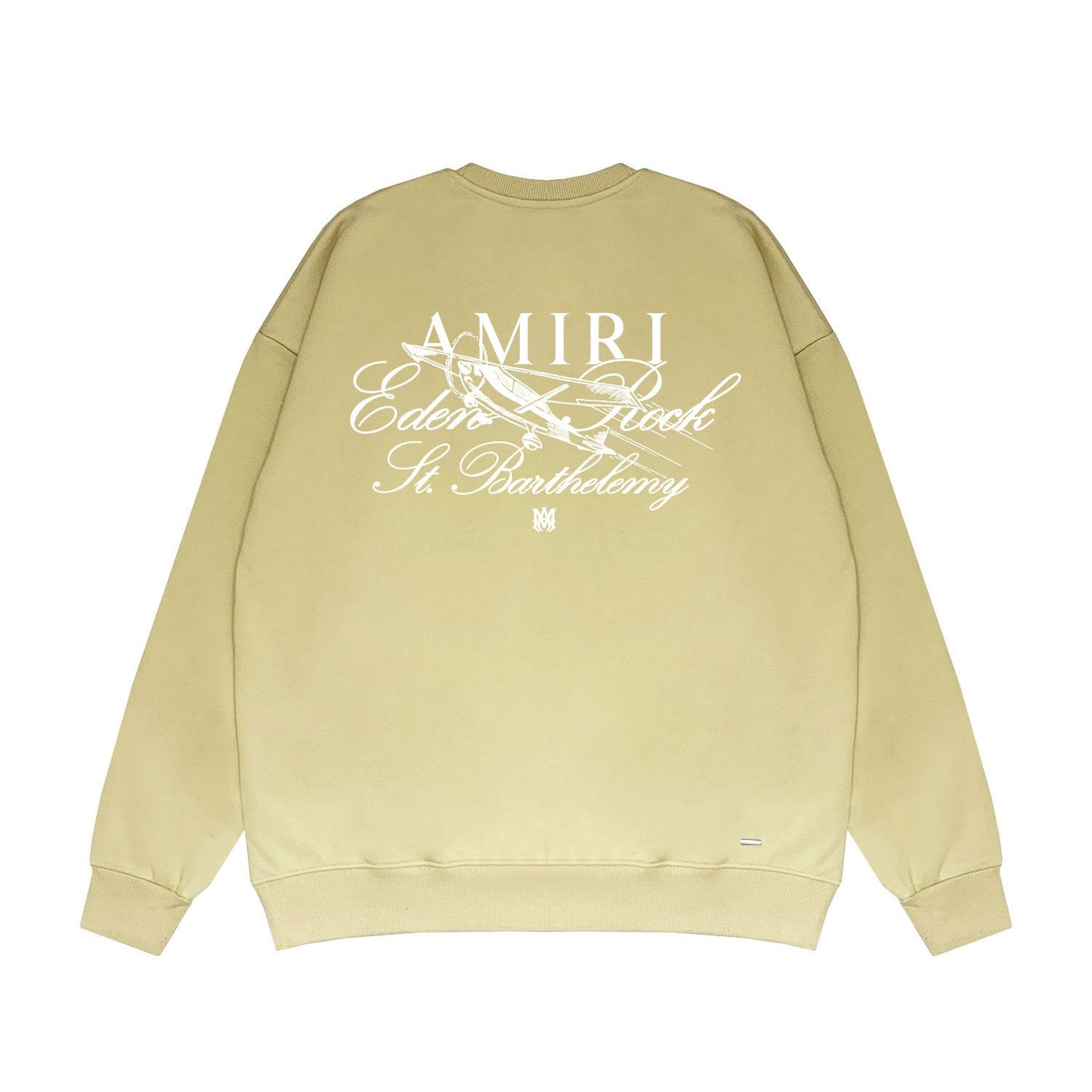 Amiri Long Sleeved Shirt Fashion Brand Crew Sweatshirts round Neck Sweater