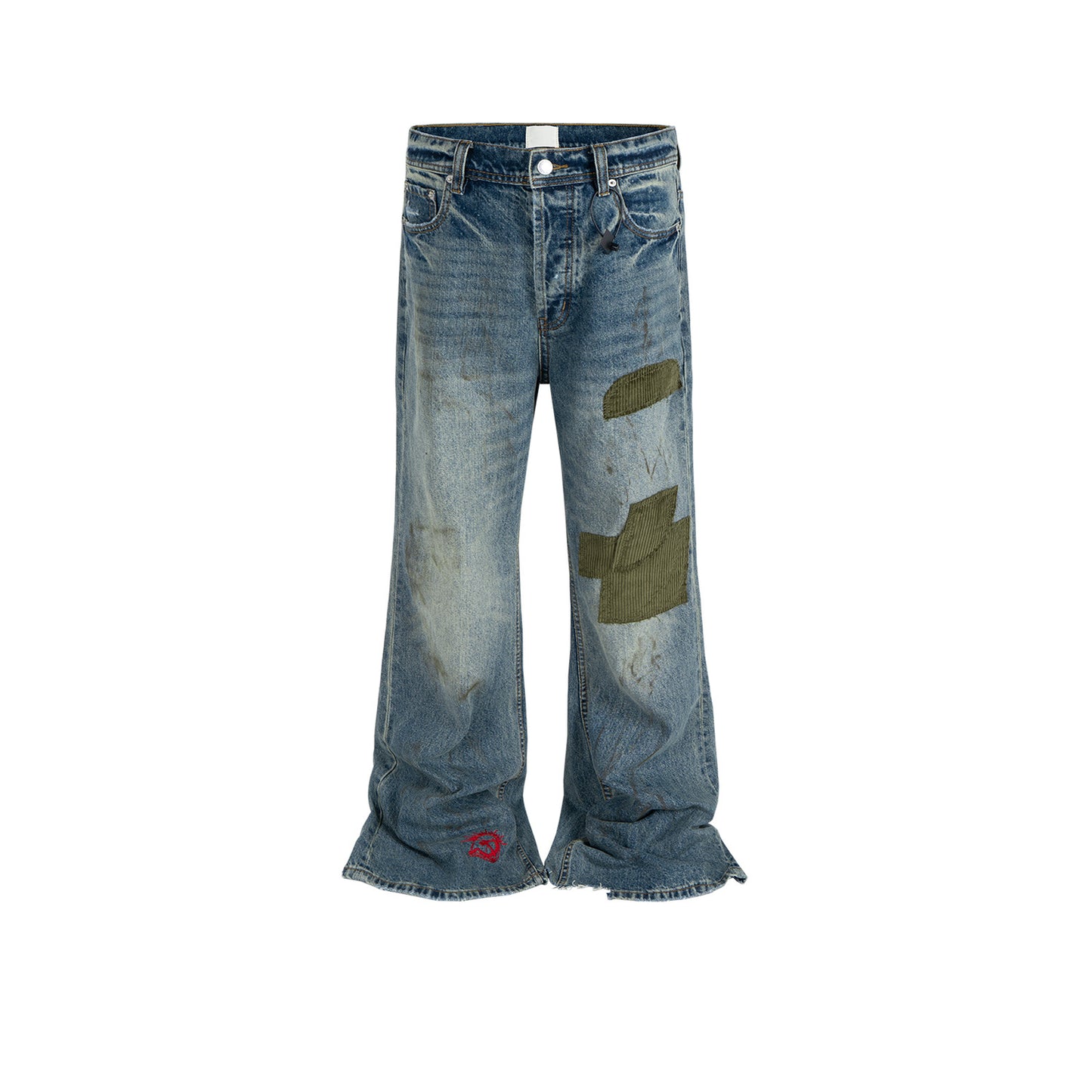 Rock Revival Jeans Embroidered Jeans Washed Old Trousers