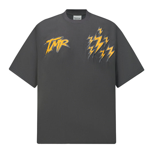 New York Hip Hop Style Vintage Embroidered Short Sleeve T-Shirt Summer Oversize Casual Top